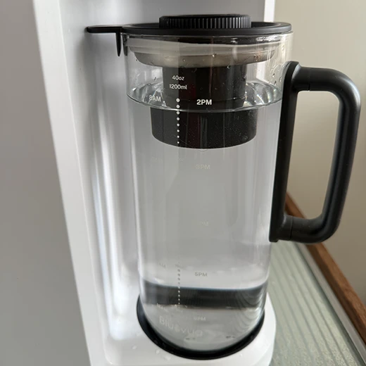 Bluevua Lite RO water filter full machine with glass pitcher